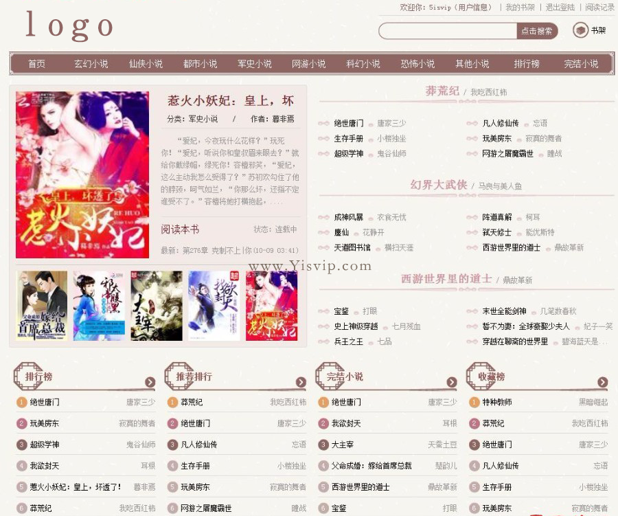 杰奇1.7小說模板源碼（對應WAP手機版）帶安裝說明（完整版）