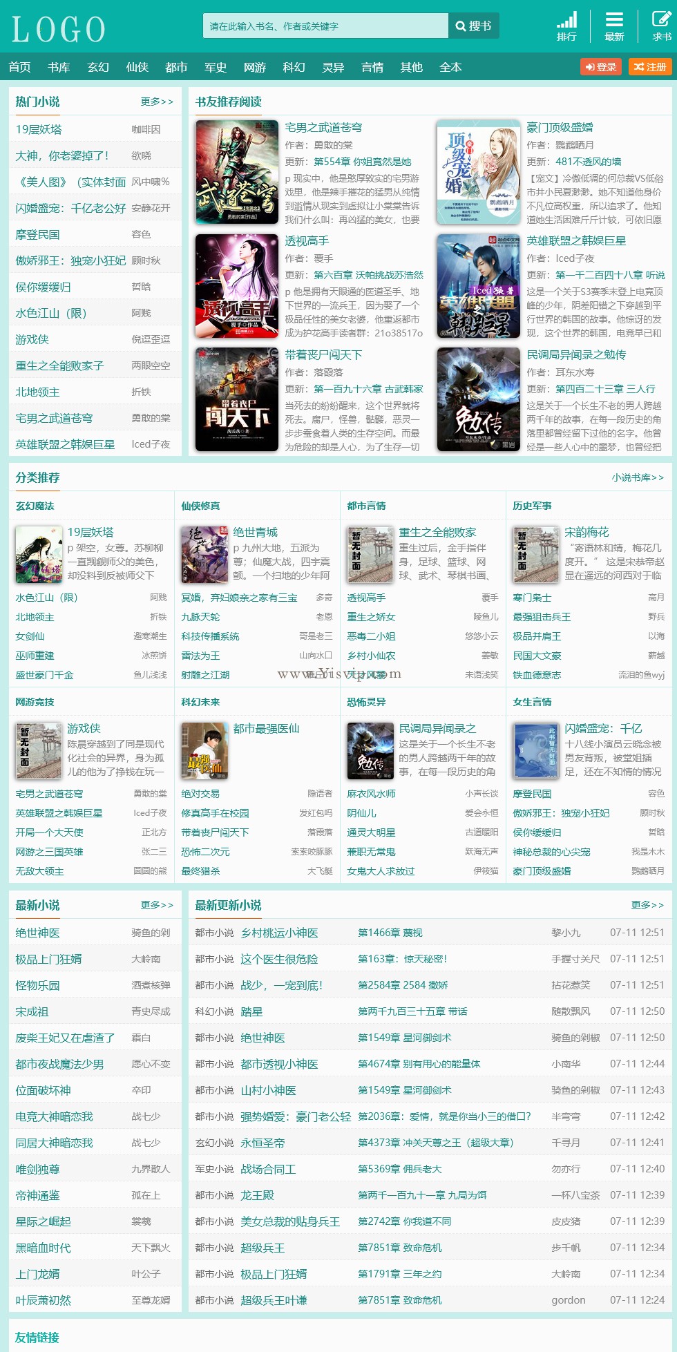 杰奇小說源碼小說模板+帶WAP手機版 杰奇小說源碼小說模板+帶WAP手機版 第1張