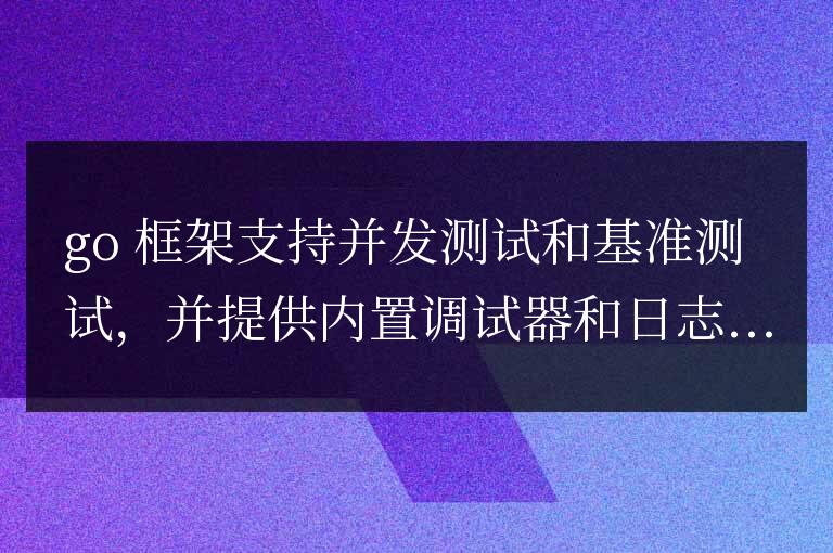 golang框架與其他語言框架在測試和調(diào)試方面的差異?